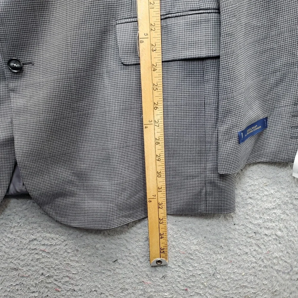 Stafford Coolmax Blazer Mens 48L Multi Wool Blend Performance Classic Fit Notch